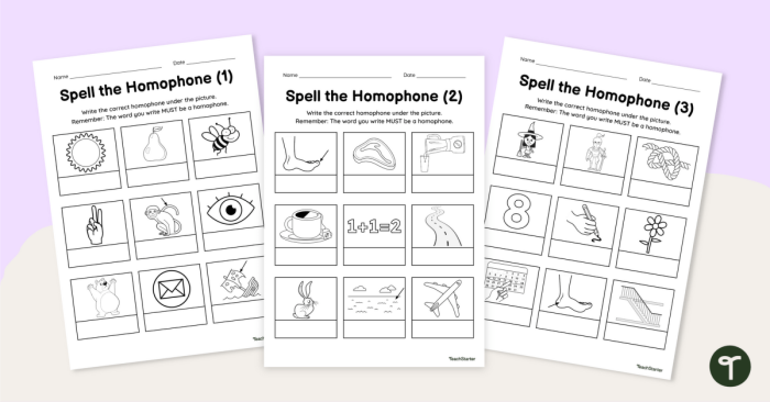 Fifth grade student working on a Homophone Hero geometry worksheet exercise