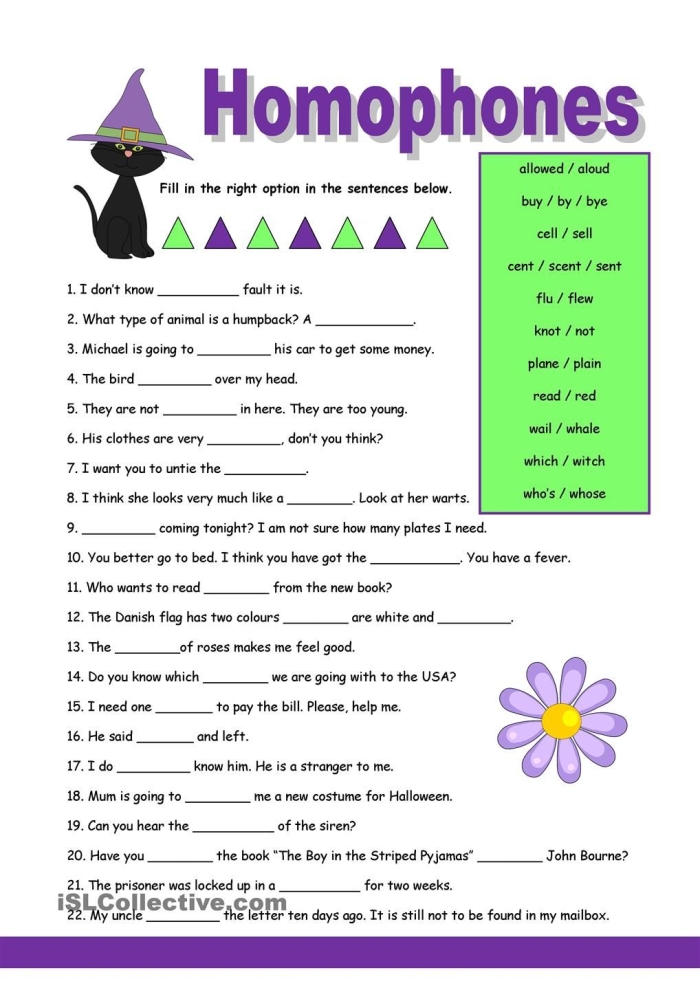 Homophones: Write It Right 1 worksheet for third grade students Worksheet featuring third graders completing sentences with homophones