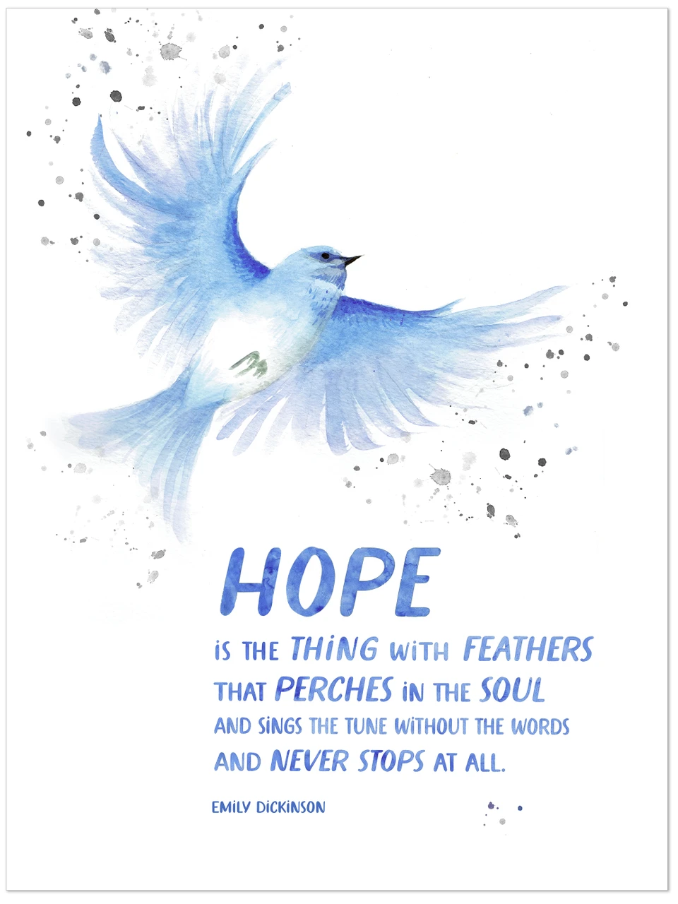 Fifth grade Spanish worksheet focused on analyzing the poem Hope is the thing with feathers by Emily Dickinson