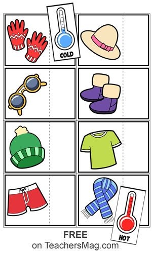 Statistics worksheet for Pre-K Children engaging with the Hot or Cold? worksheet, sorting items into boxes. Educational activity for Pre-K students focusing on classification skills.
