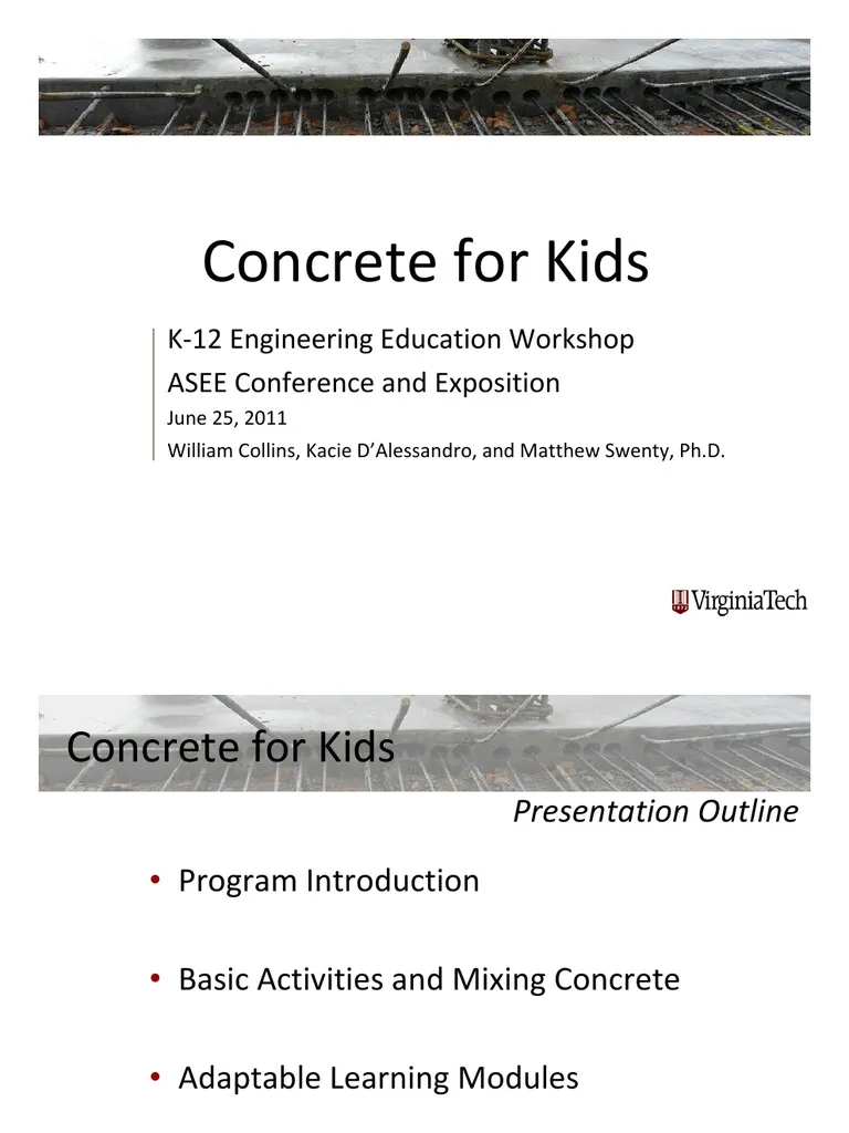 Educational image for the "How Is Concrete Made?" worksheet aimed at middle school students Worksheet illustrating the process of making concrete for a sixth-grade chemistry lesson