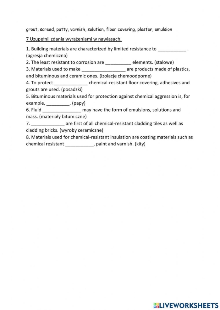 Educational resource on how concrete is made and its applications in society Worksheet illustrating the process of concrete production for sixth-grade students