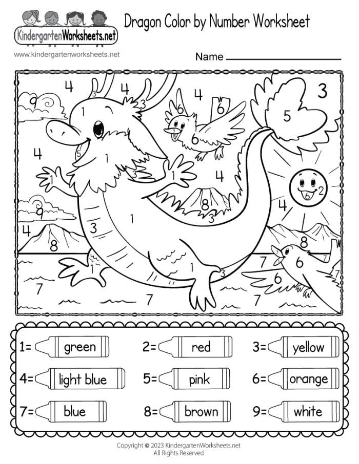 Smiling dragon illustration for measuring inches practice