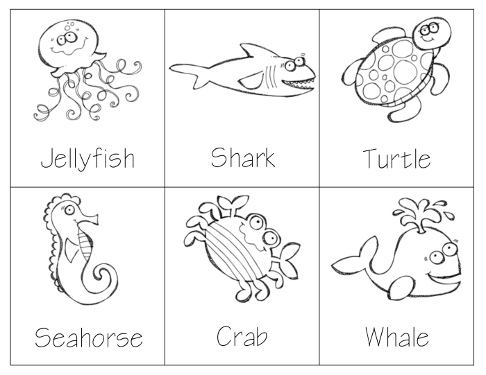 Colorful rulers and sea creatures for measurement practice in a second-grade worksheet