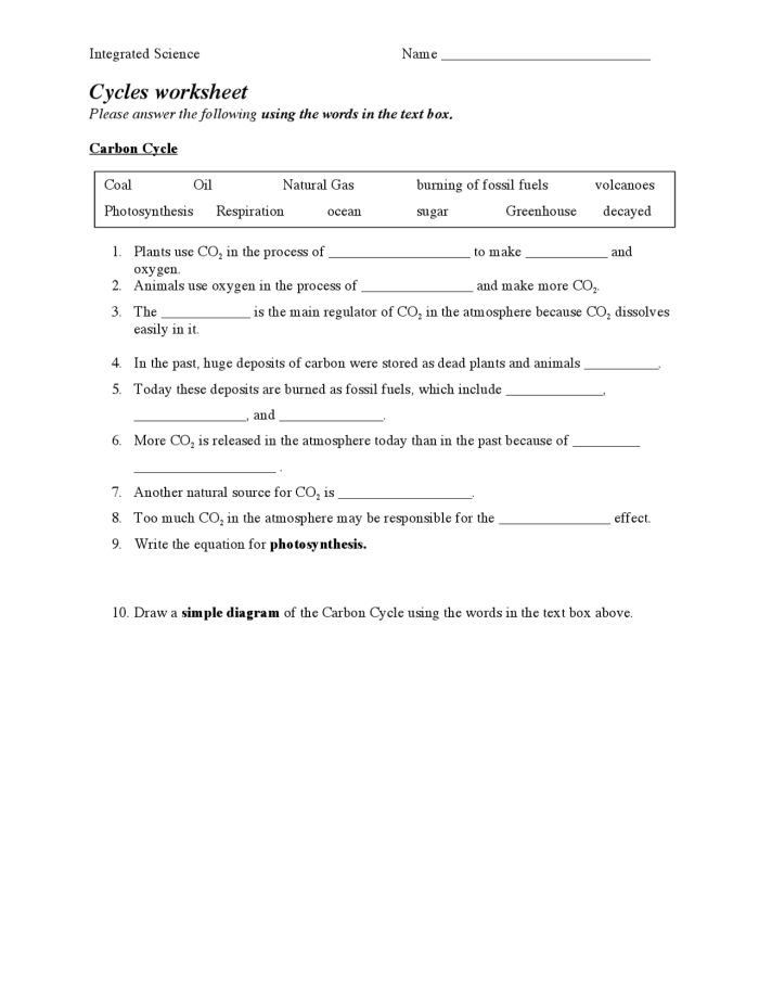 Sixth grade worksheet showing fossil fuels research and learning materials Students examining fossil fuel sources and environmental impact in a science worksheet activity