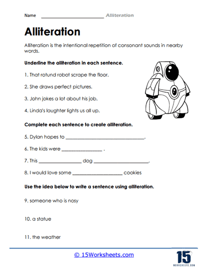 Worksheet featuring examples of hyperbole for fourth-grade students to enhance their writing skills