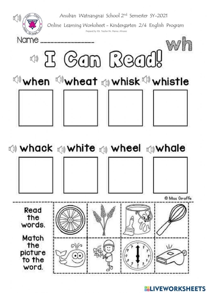 I can! worksheet for kindergarten students focusing on the sight word "can