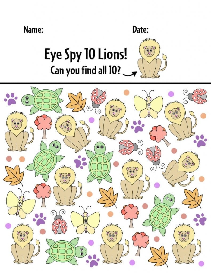 I Spy Letter S worksheet for preschoolers image 25 Pre-K worksheet featuring an I Spy activity to find objects that start with the letter S