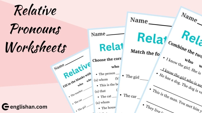 Identify Relative Pronouns Worksheet for Grade 4 Worksheet for identifying relative pronouns in sentences suitable for fourth graders
