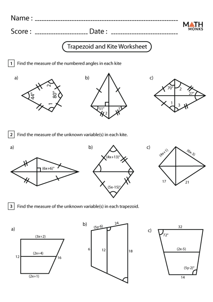 Trapezoid identification activity for young learners in geometry Worksheet for identifying trapezoids among various geometric shapes for second graders