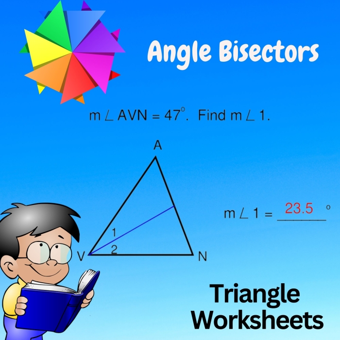 Worksheet for identifying angles in geometry for fourth graders