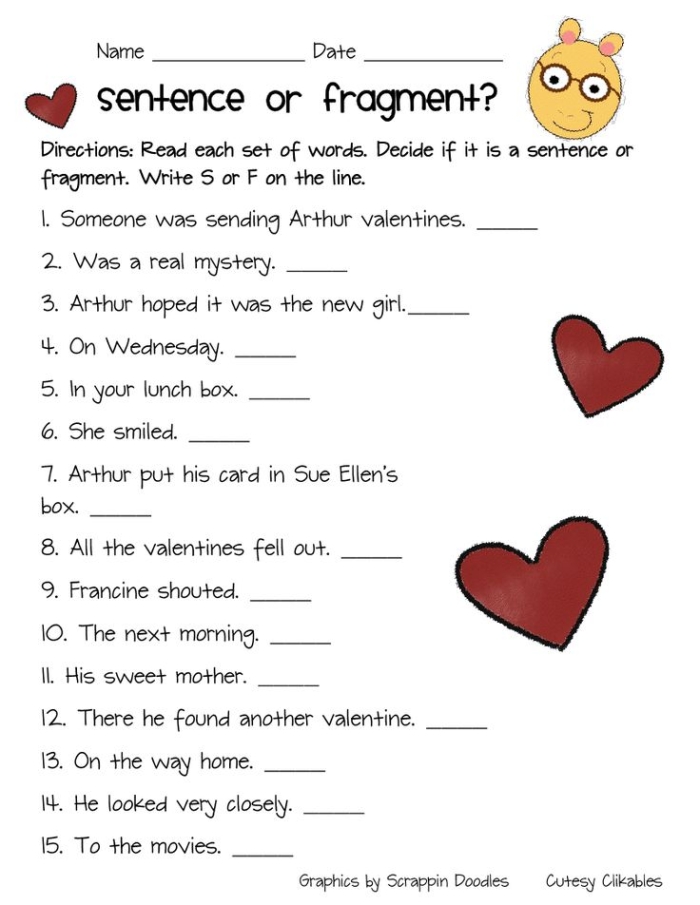 Recognize a Fragment When You See One Worksheet 17 Fourth grade worksheet featuring ten sentence fragments for students to identify and rewrite
