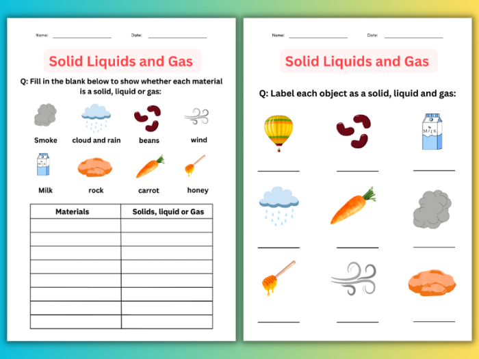 Matter Mixup What is a Solid Worksheet Number 10 Second grade students identifying solid objects on a states of matter worksheet