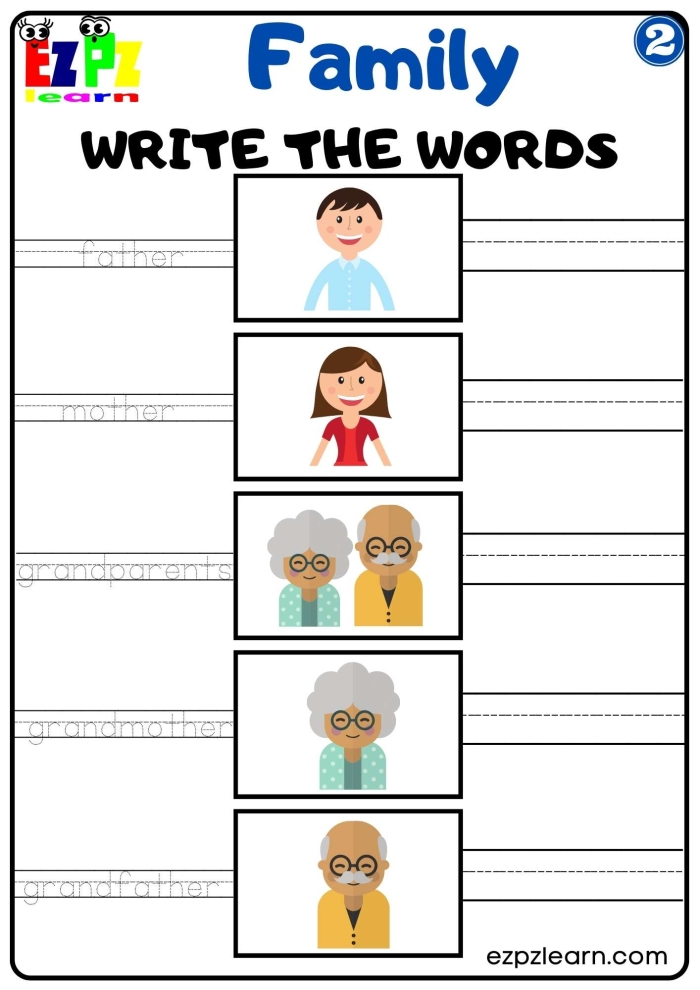Kindergarten cut-and-paste activity for learning -ike family spelling words