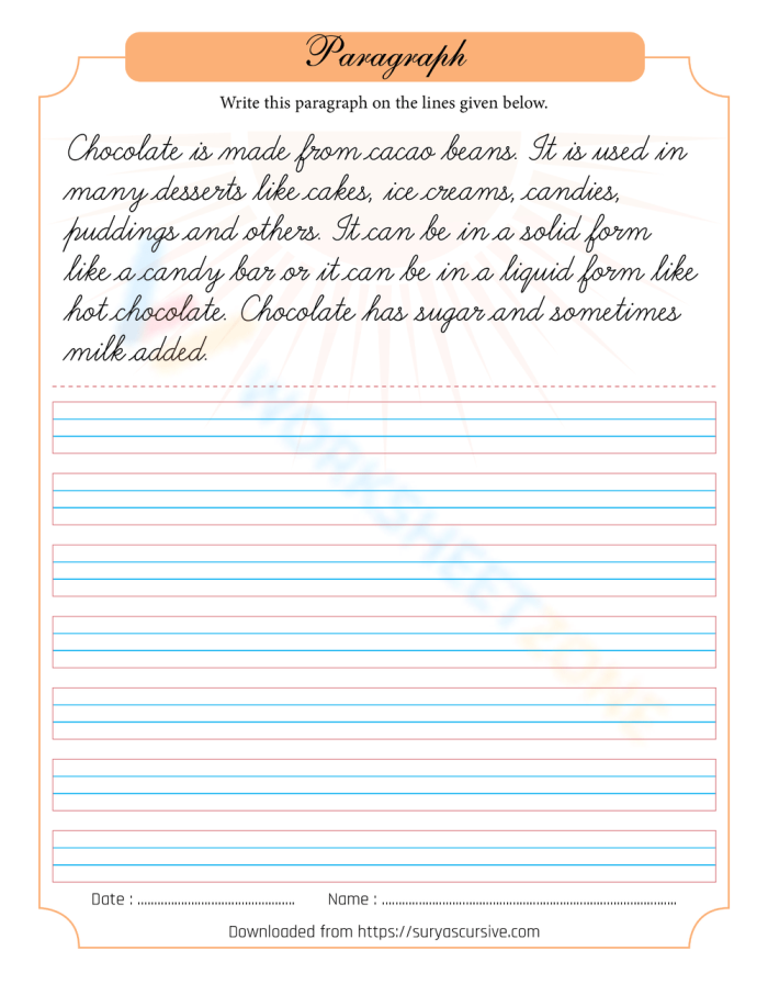 Second grade paragraph practice worksheet with rhyming exercises for writing instruction and skill development