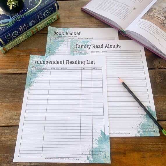 Independent Reading Log worksheet for tracking student progress and reflections