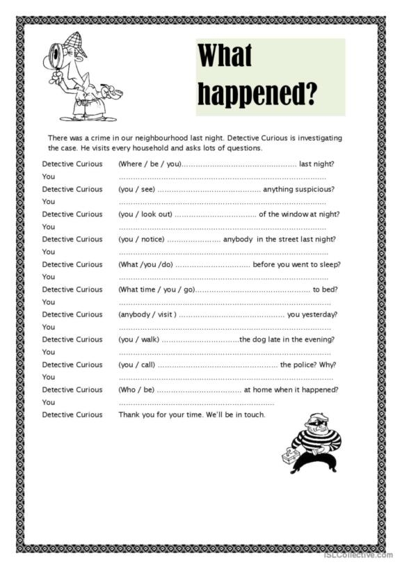 Second grade creative writing worksheet for practicing inference skills by imagining what happens next in a story