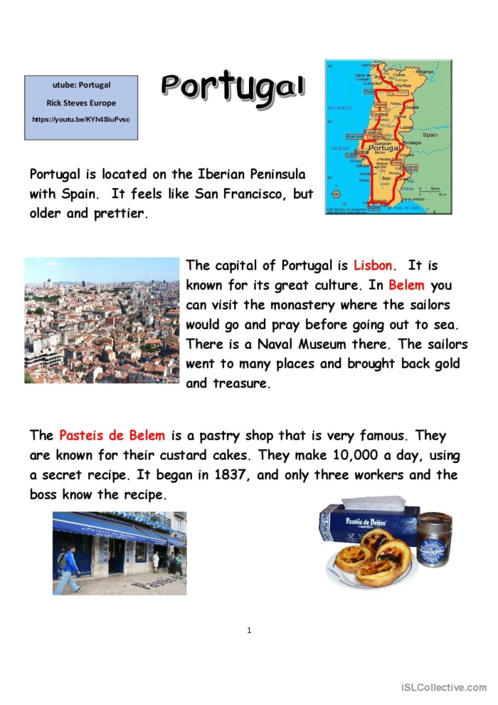 Students engaged in reading a worksheet about azulejos, the traditional tiles of Portugal. Informational Reading Comprehension Worksheet on Azulejos for Sixth Grade.