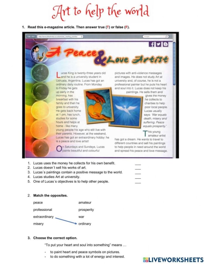 Sixth grade students engaging with an informational reading comprehension worksheet about winter traditions from around the globe