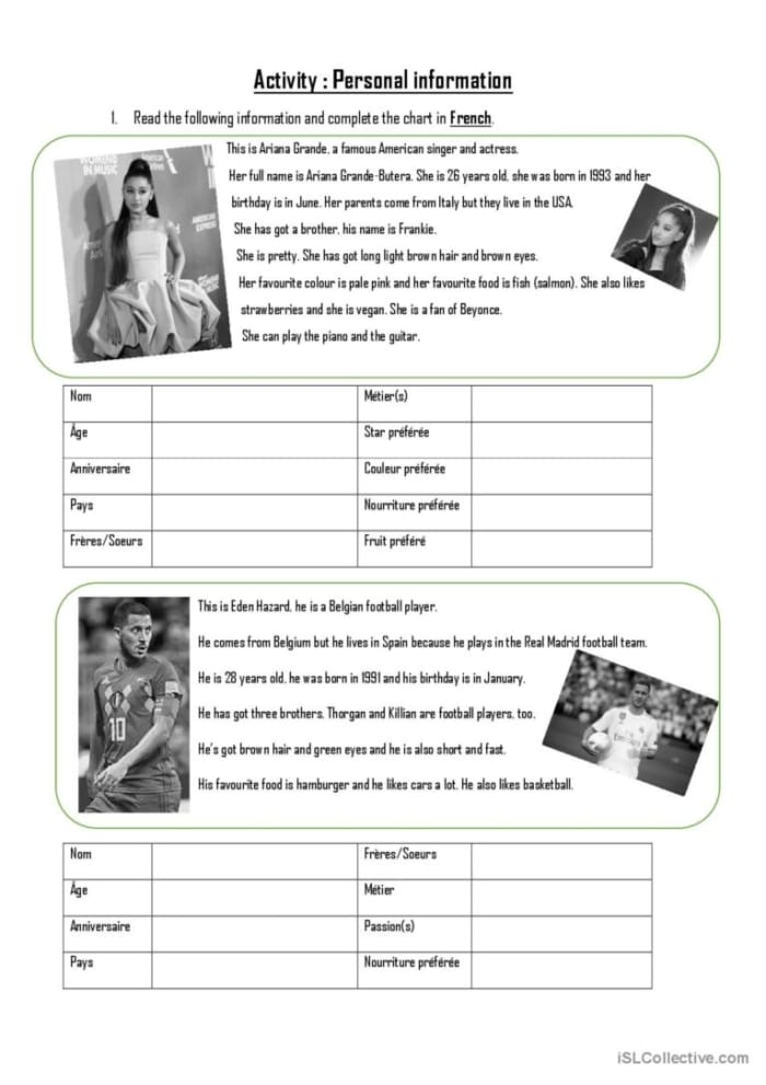 Sixth grade students completing an informational reading comprehension worksheet about winter traditions