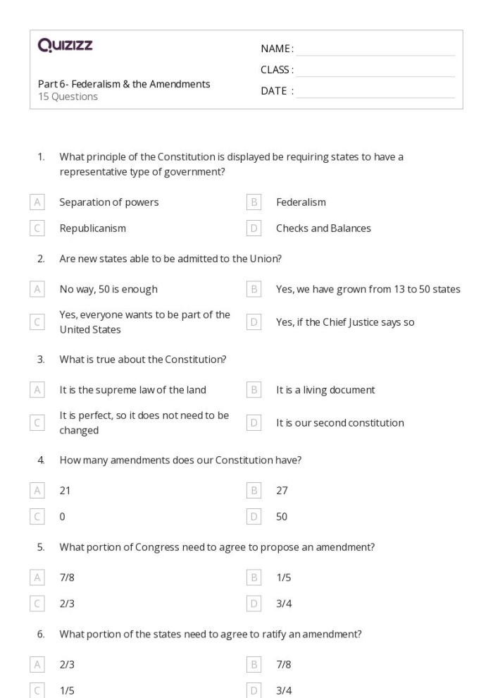 Opinion: Engaging children with the U.S. Constitution's First and Fourth Amendments Interactive worksheet on the First and Fourth Amendments for fourth graders