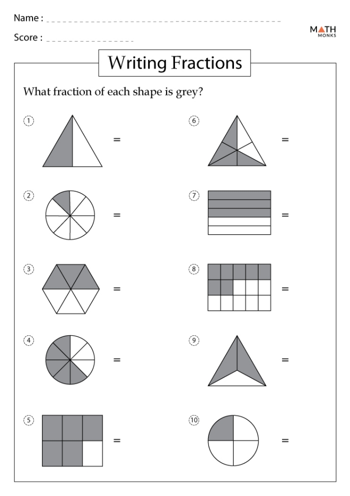 Engaging fractions practice for third graders in Earth and Space Science Children's introductory worksheet on writing fractions in both number and word formats