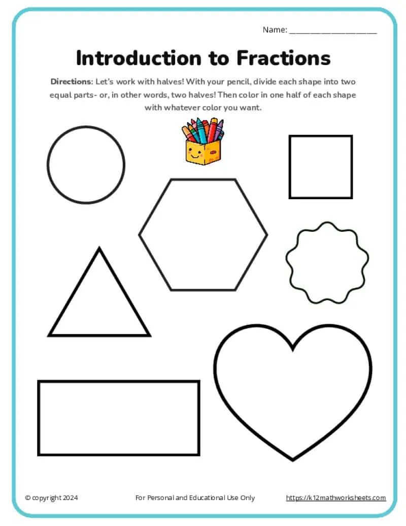 Earth and Space Science worksheet for Third Grade Kids engaging with the Introduction to Fractions worksheet, writing fractions in both number and word formats. Fun educational activity for third graders to learn about fractions.