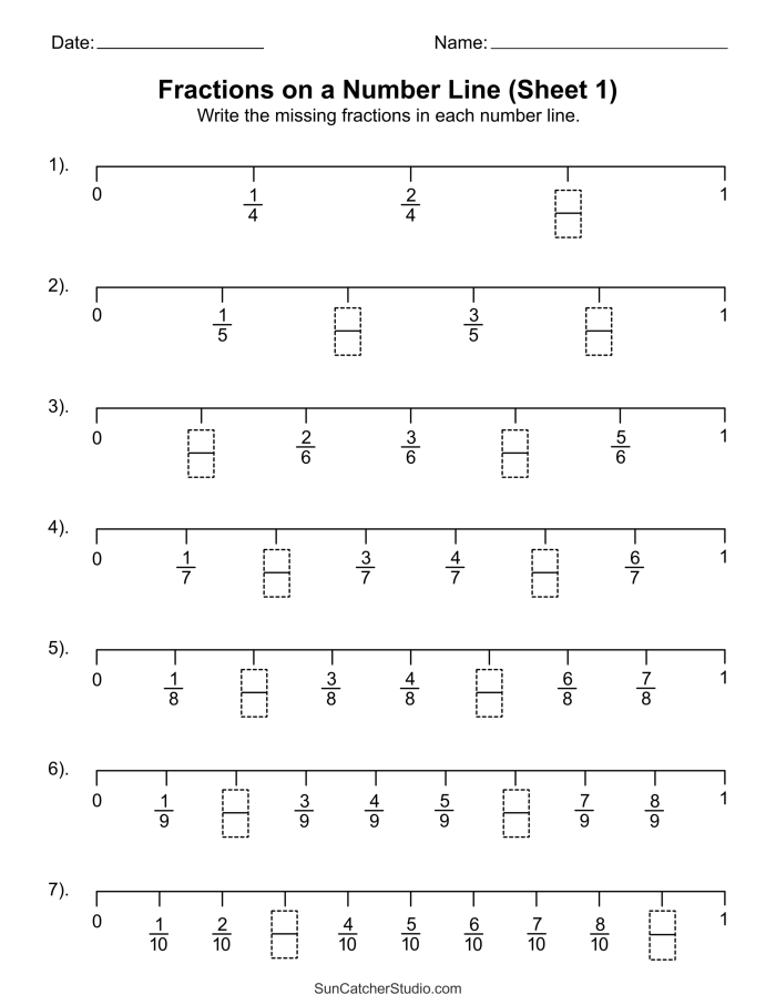 Earth and Space Science worksheet for Third Grade Children engaging with the Introduction to Fractions worksheet, learning to write fractions in both numeric and word forms. Educational worksheet for third graders focusing on basic fraction concepts.