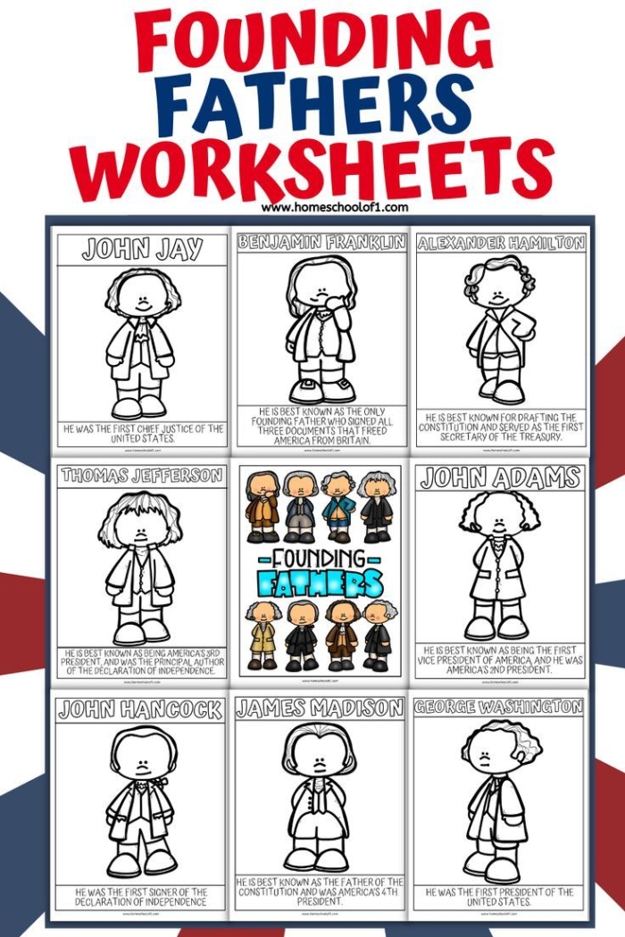 Printable fifth grade worksheet featuring historical facts about four Irish-American founding fathers