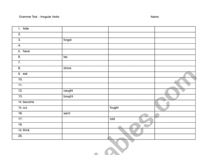 Second grade grammar worksheet featuring practice exercises for spelling irregular plural nouns and verb forms