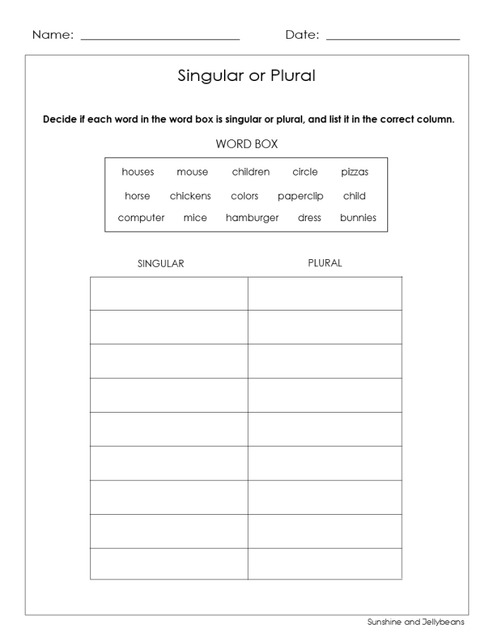Second grade grammar worksheet featuring practice exercises for irregular plural nouns and verb forms