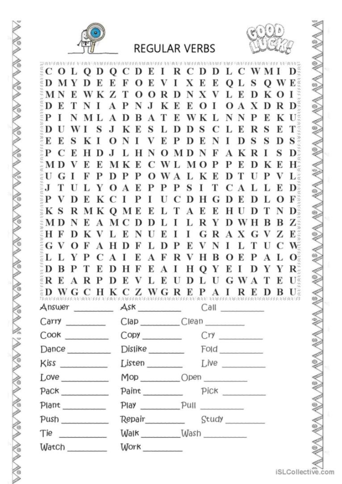 Explore the world of past tense with this engaging activity Irregular past tense verbs word search worksheet for second graders