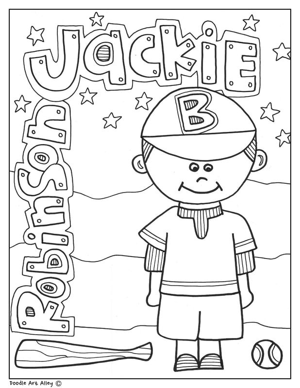 Third grade reading worksheet featuring a biographical text and timeline activity about Jackie Robinson for history practice