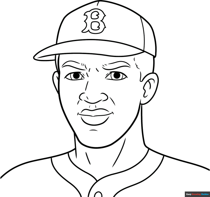 Image 4: Jackie Robinson Baseball Legend Activity Sheet for Young Learners Jackie Robinson coloring page for pre-K students learning about the pioneering baseball player in economics class