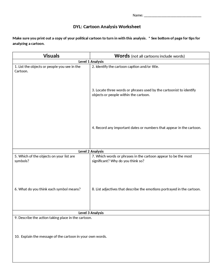 Writing worksheet for Sixth Grade Political cartoon depicting the banking controversy during Andrew Jackson's presidency for educational analysis. Worksheet on Jackson's Presidency: Analyzing a Political Cartoon for sixth-grade students.