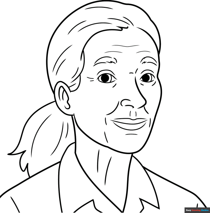 Inspiring Jane Goodall Coloring Page worksheet for young animal enthusiasts in a reading activity Coloring page featuring Jane Goodall, the renowned primatologist, designed for Pre-K students who love animals