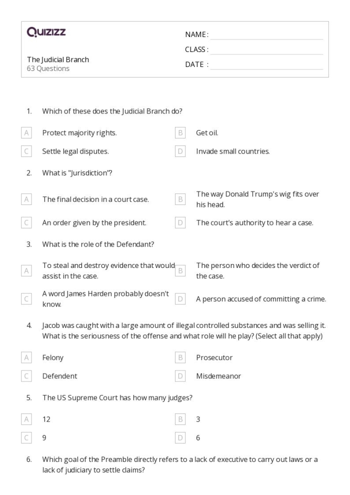 Explore the functions of the judicial branch with this engaging educational tool Judicial Branch worksheet graphic organizer for sixth graders learning about government structure