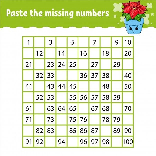 Kindergarten student completing the Missing Numbers Game with Jungle Joe worksheet featuring three-digit counting practice