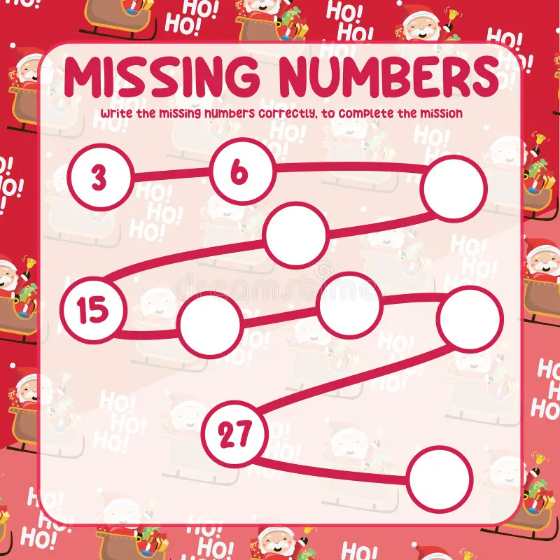 Kindergarten worksheet featuring Jungle Joe in a missing numbers game for three-digit practice