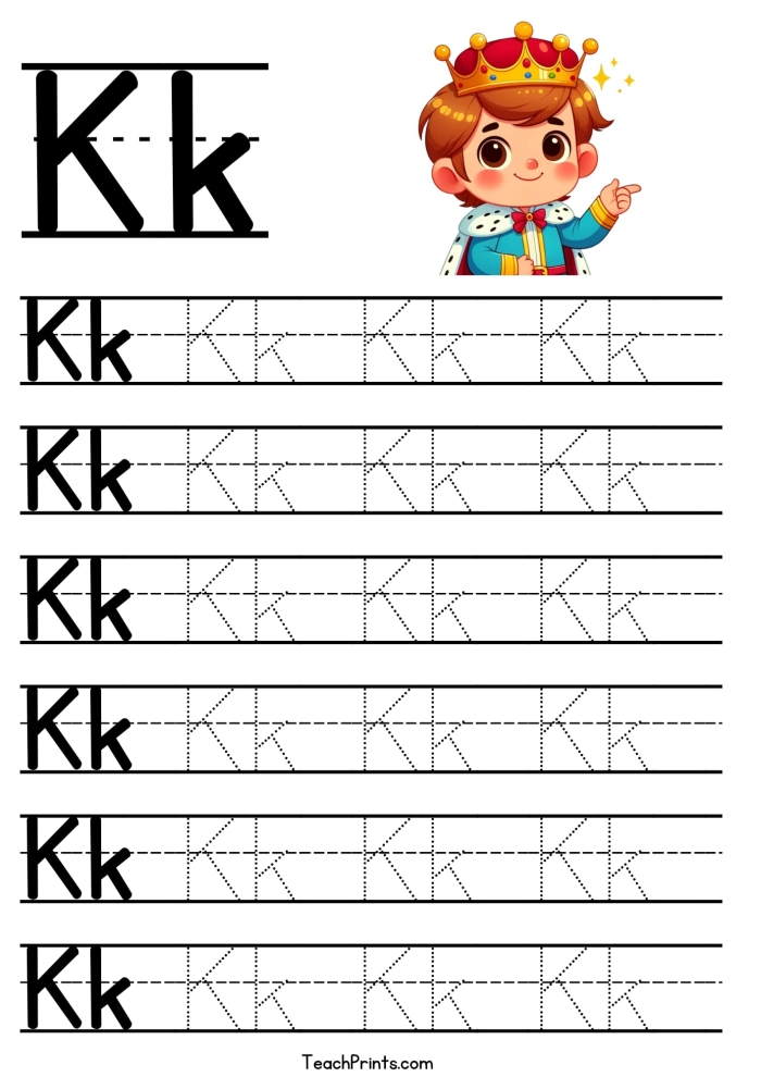 Worksheet for identifying words that begin with the letter K, designed for early learners. Engaging K worksheet activity for preschool and kindergarten students.