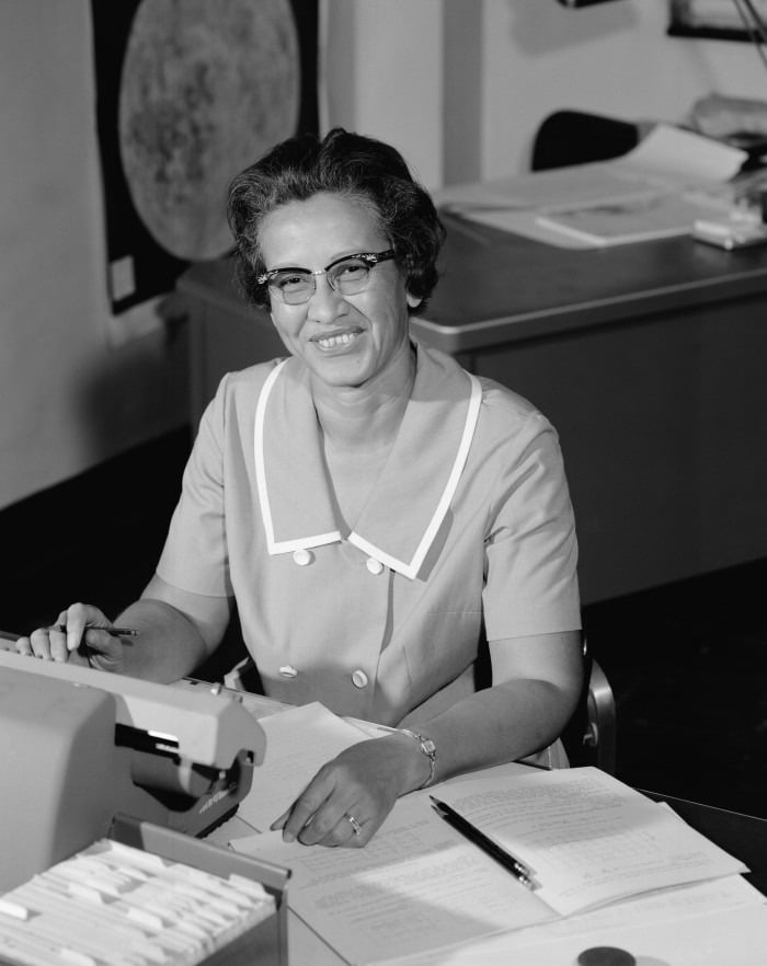 Katherine Johnson Reader worksheet for kindergarten students focusing on reading and vocabulary skills