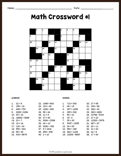 Addition Crossword Puzzle Worksheet for Kindergarten Math Practice 9 Kindergarten student completing an addition crossword puzzle with sums up to 10
