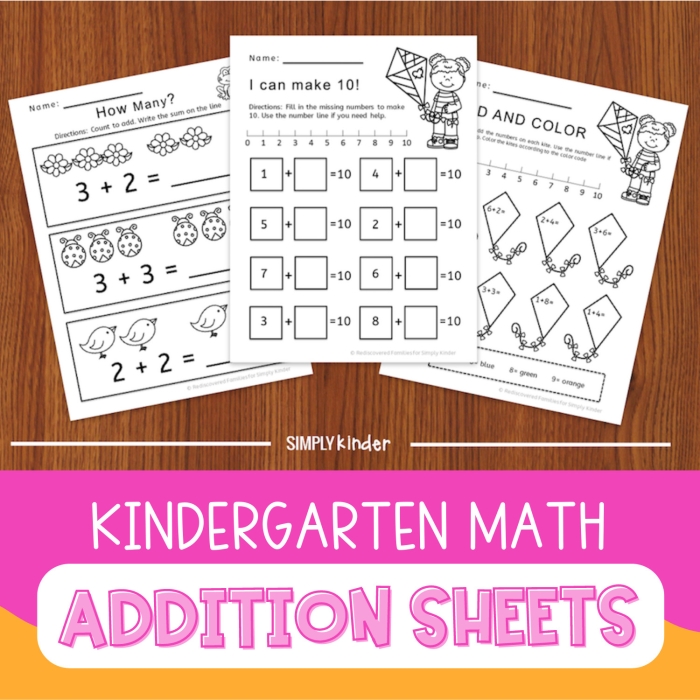 Addition Garden Math Worksheet for Kindergarteners Number 2 Kindergarten garden-themed math worksheet featuring single-digit addition practice