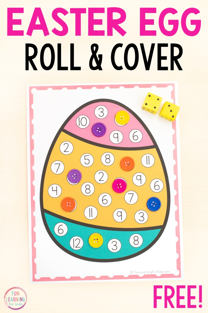 Easter Math Egg Basket Addition Worksheet for Kindergarten Number 11 Kindergarten student working on an Easter themed addition worksheet with colorful egg and flower illustrations