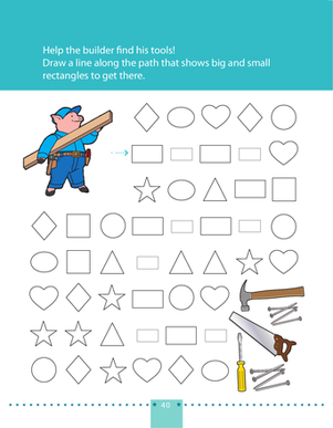 Kindergarten student following the letter path from A to K on a printable alphabet worksheet