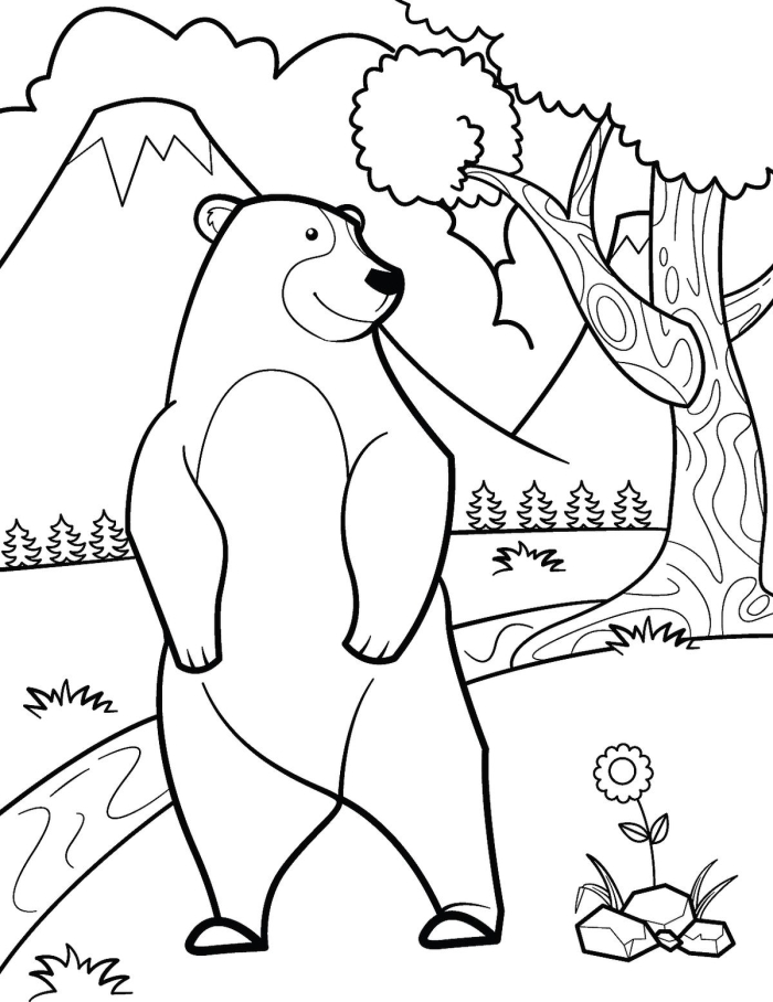 Worksheet illustrating six wild animals and the habitats they require for living Coloring worksheet for kindergarten students focusing on animal habitats and their survival needs