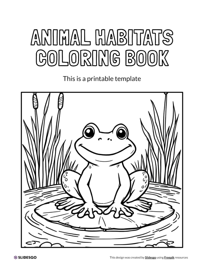 Engaging activity for learning about wild animals and their environments Coloring worksheet for kindergarten students to explore animal habitats