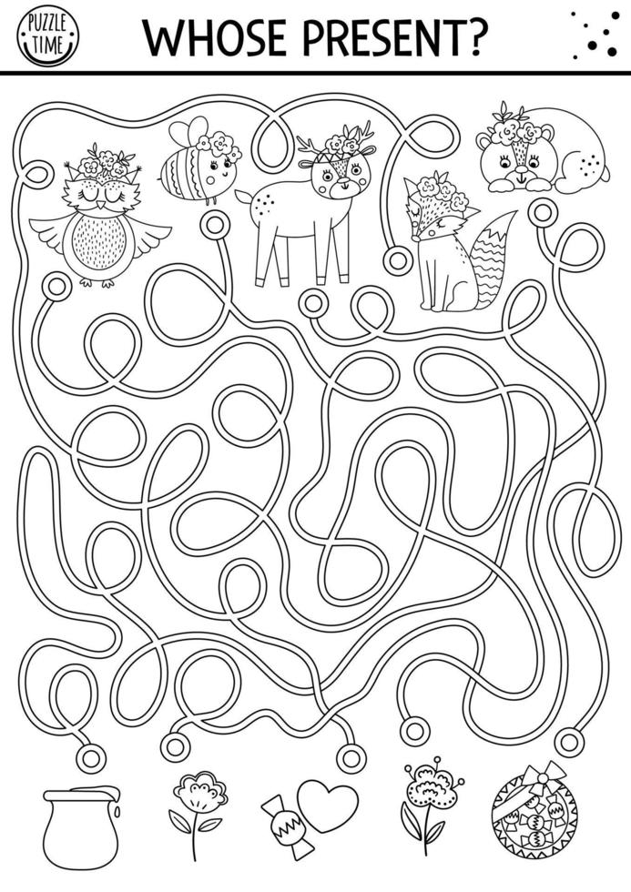 Kindergarten science worksheet featuring a mother animal and her baby for coloring