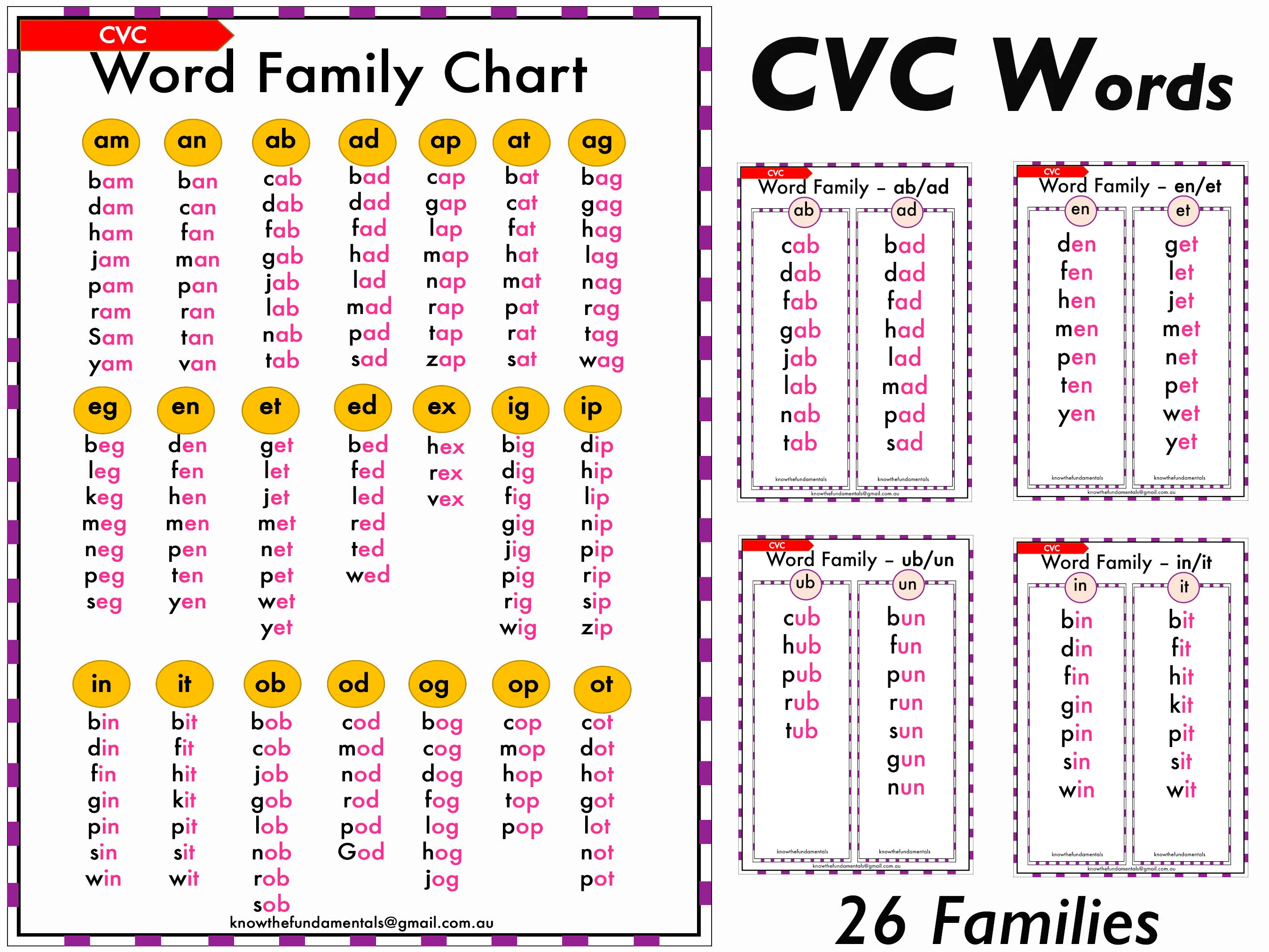 Kindergarten student completing a worksheet by filling in missing letters for at family words