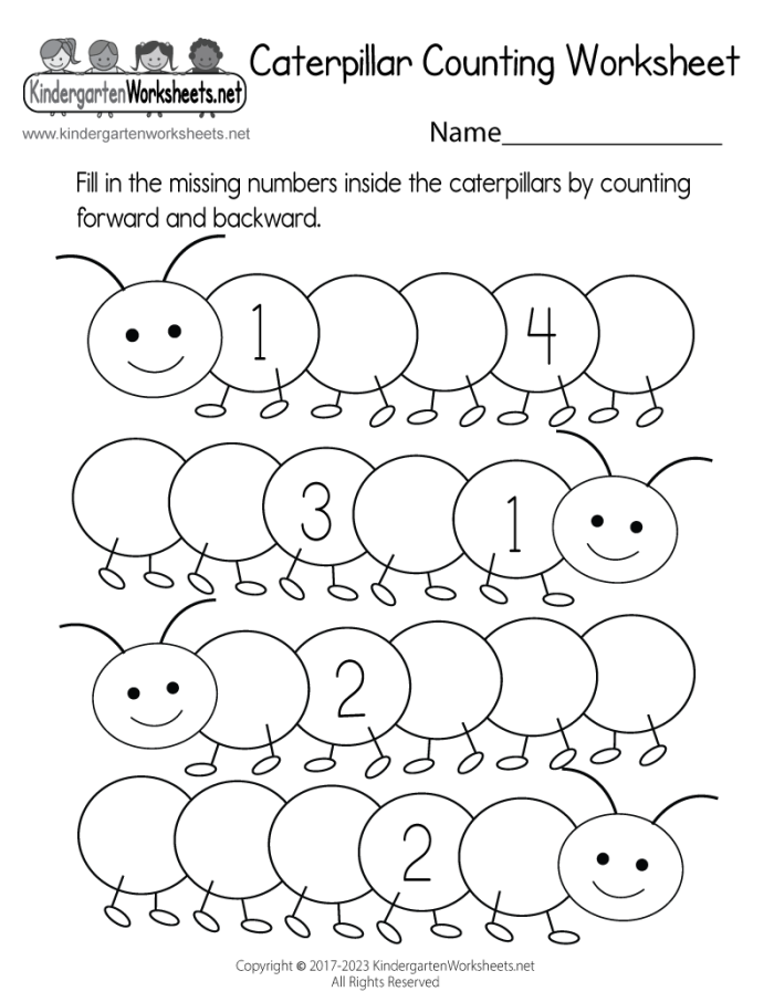 Reverse Counting Practice Activity for Early Learners Kindergarten student counting backwards from ten to one on a practice worksheet